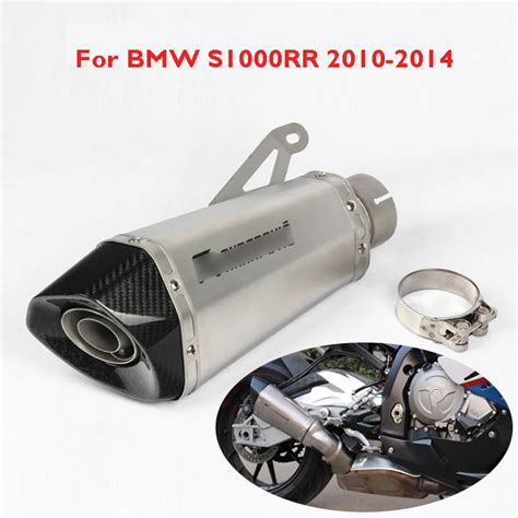 S100rr Motorcycle Exhaust Pipe Silencer Muffler With Db Killer Pipe