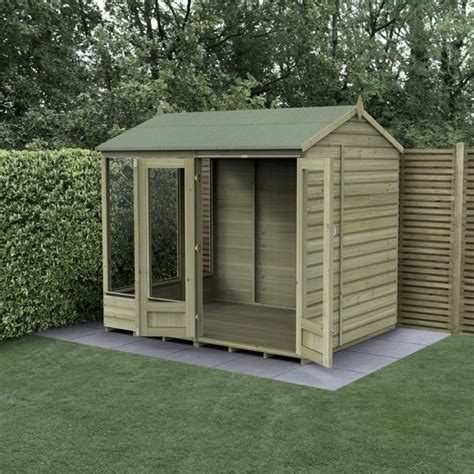 Beckwood Double Door Reverse Apex Summer House X Simply Log Cabins