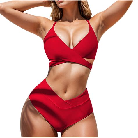 Zuesphe Plus Size Swimsuit For Women Bikini Modest Bathing Suits For Women Over Womens Plus