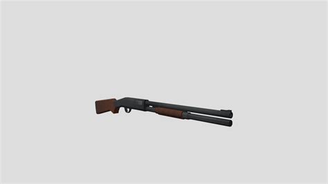 Low Poly Mp 133 Sg 3d Model By Militarymodeler Retroblocks