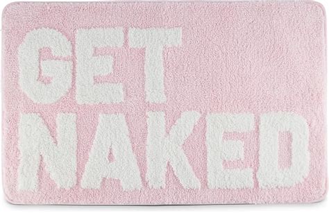 Amazon Srs Get Naked Bath Mat Cute Bath Mat Pink Bath Mat Non Slip Microfiber