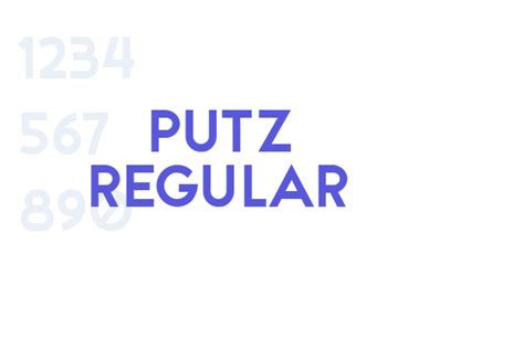 Putz Regular Font Free Download