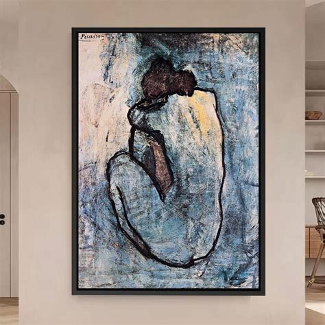 Pablo Picasso Nude Azul Arte Imagem 1902 Artista Impressão Pôster de