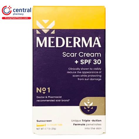 Kem Trị Sẹo Mederma Scar Cream Plus Spf 30 Trị Sẹo Chống Nắng