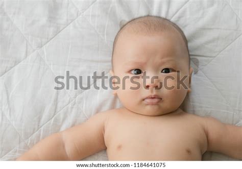 Close Naked Asian Baby Looking Camera Stock Photo 1184641075 Shutterstock
