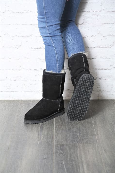 Сапоги черные | Цена, фото, размер, состав:овчина | Купить с доставкой ...