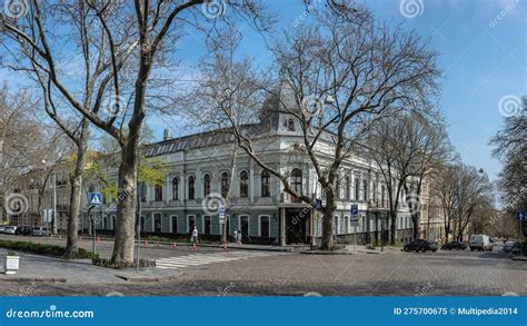 Historical Building On The Pushkinskaya Street In Odessa Ukraine