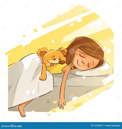 Sunny Afternoon Nap stock vector. Illustration of cartoon - 127569077