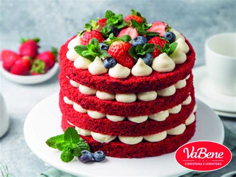 Naked Cake Red Velvet Vabene Confeitaria