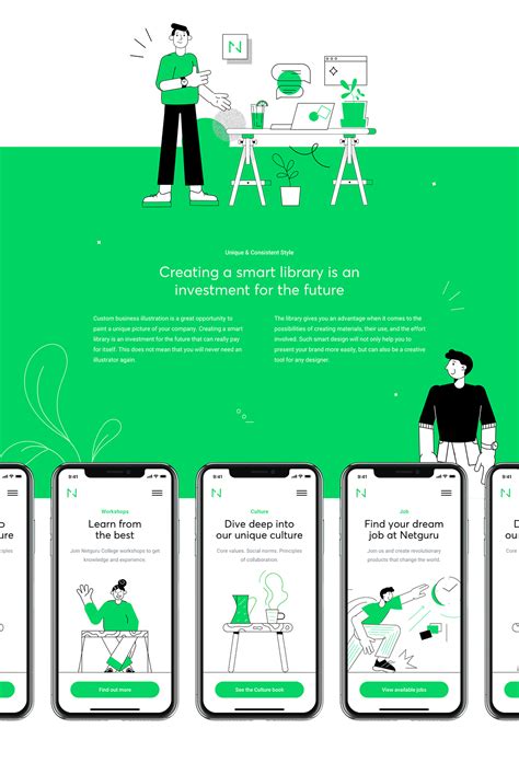 Netguru Smart Illustration System On Behance Business Illustration