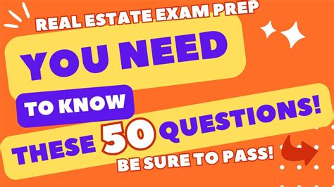 Real Estate Exam 2024 50 Questions To Pass The Real Estate Exam You