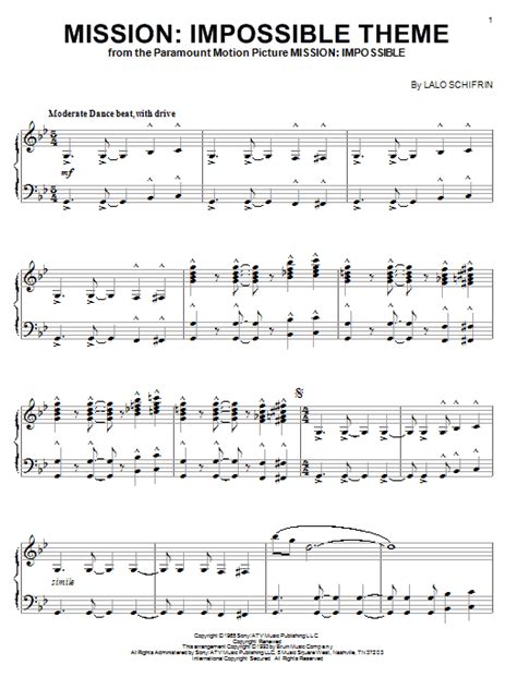 Mission: Impossible Theme | Sheet Music Direct