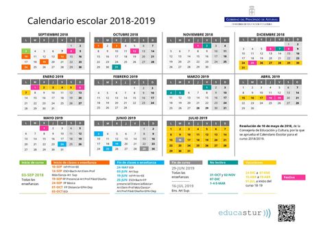 Calendario Escolar Asturias 2021