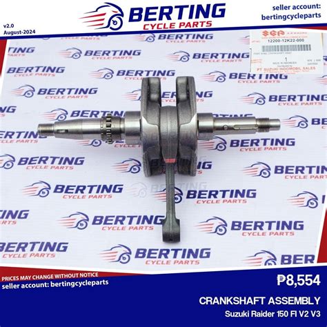 sgp crankshaft assembly suzuki raider  fi   genuine