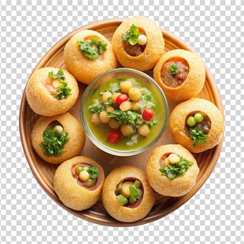 Premium Psd Pani Puri Isolated On White Background