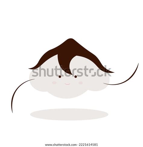 Cotton Character Japanese Style Flat Stock Vector Royalty Free