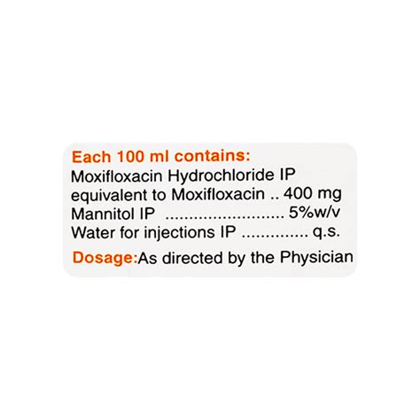 Moxiflox Infusion 100ml Buy Medicines Online At Best Price From