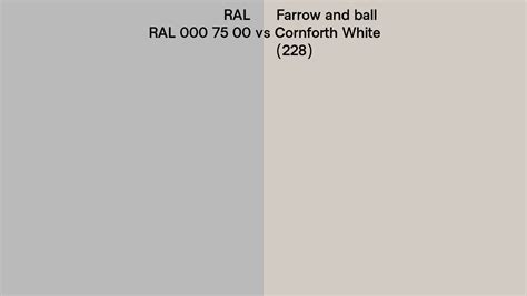 Ral Ral 000 75 00 Vs Farrow And Ball Cornforth White 228 Side By Side