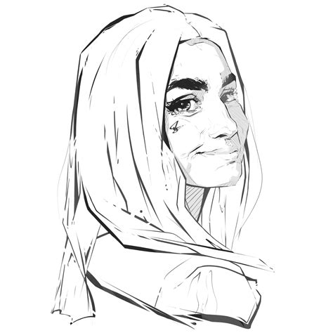 ArtStation - Juliettearz portrait (sketch)