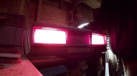 Box Chevy Caprice Tail Light Future Garage Lamp Wall Art Power Up Bench