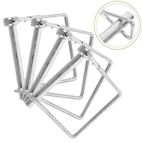 HEMOTON 4pcs Heavy Duty Locking Coupler Pins Trailer Hitch Safety Pins