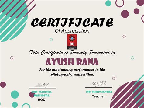 Certificate Design by Ayush on Dribbble