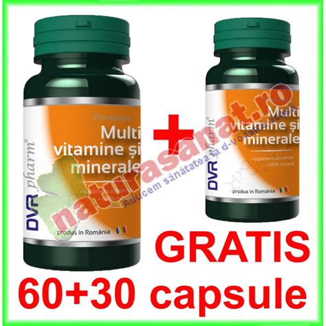 Multivitamine Si Minerale Promotie 6030 Capsule Dvr Pharm