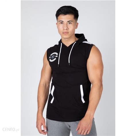 Gorilla Wear Bezrękawnik Fitness Męski Oswego Hooded Z Kapturem Czarny