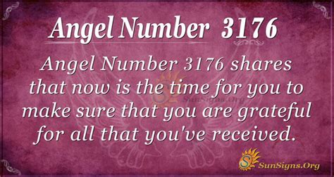 Angel Number 3176 Meaning Appreciate What You Have Sunsignsorg