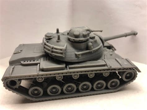 156 Scale Us M48a3 Patton Tank Assembled 3 D Pla Print Etsy