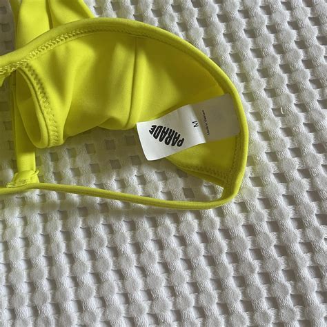 Parade Neon Yellow Bikini Set Size M Tried On But Depop