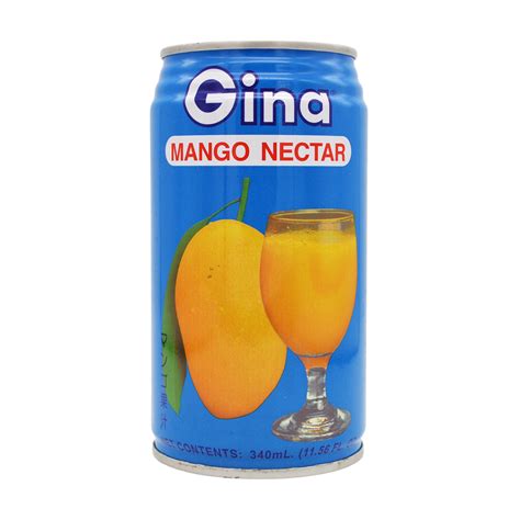 Filipino Mango Nectar 340ml Can By Gina Thai Food Online Authentic