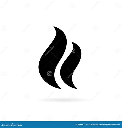 Smoke Hot Icon Vector For Graphic Design Logo Web Site Social Media Mobile App Ui