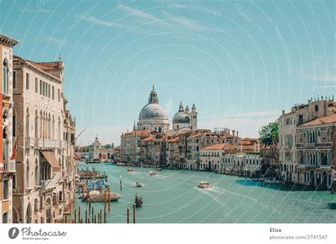 Blick Ber Den Canal Grande In Venedig Ein Lizenzfreies Stock Foto