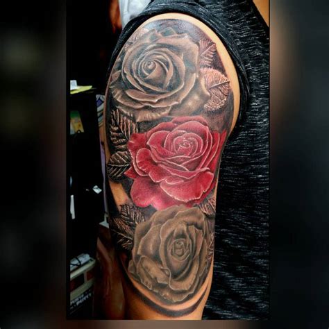 Top 61 Best Rose Sleeve Tattoo Ideas - [2021 Inspiration Guide]