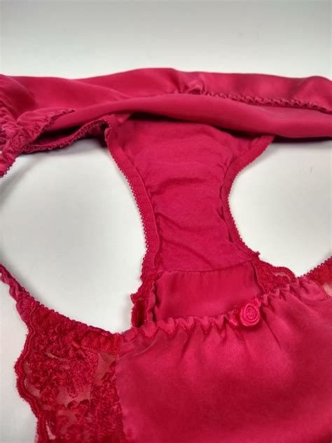 Victoria S Secret Vintage Silk Panties Bikini Lace Je Gem