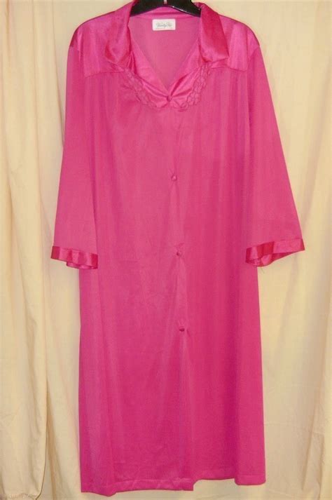 Vanity Fair Hot Pink Lingerie Robe L Sleepwear Robes