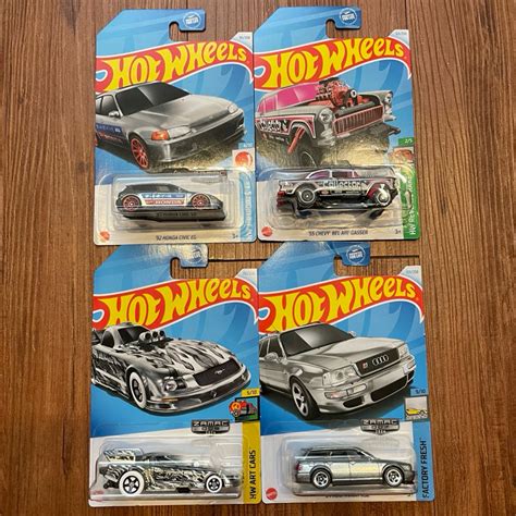Hot Wheels 風火輪 2024 Walmart限定 ZAMAC清漆版 CIVIC GASSER AUDI TS2 蝦皮購物