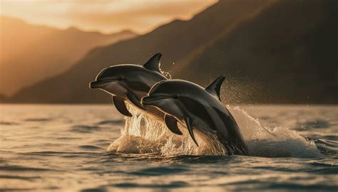 Dolphin Sunset Stock Photos, Images and Backgrounds for Free Download