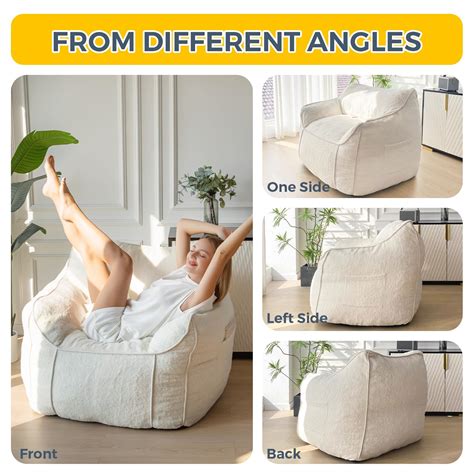 Maxyoyo Giant Bean Bag Chair For Adults Stuffed Living