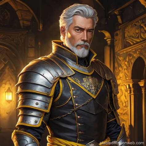 Mature Anime Knight In Armor Stable Diffusion Online