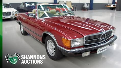 1980 Mercedes Benz 500SL Convertible 2022 Shannons Winter Timed