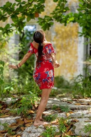Gorgeous Nude Latin Model Poses Abandoned Editorial Stock Photo Stock