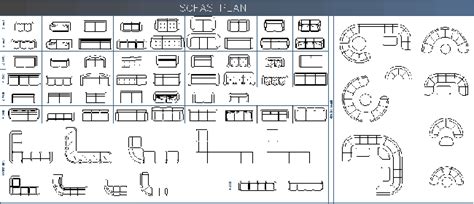 بلاک اتوکد مبل و کاناپه Dwg خط معمار