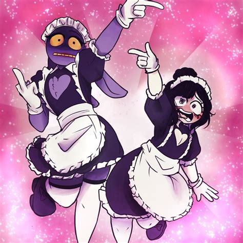 pomni  jax fanart jax maid dress fanart pomni  jax fanart