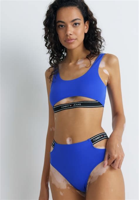 Tommy Jeans Bikini Bottoms Persian Blue Blue Zalando Co Uk