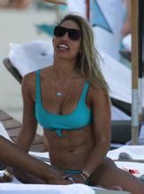 Jessica Ledon Sexy Wears A Blue Bikini On The Beach In Miami Aznude