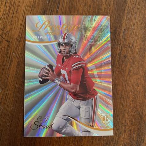 Panini Prestige C J Stroud Rc Xtra Points Sunburst Houston