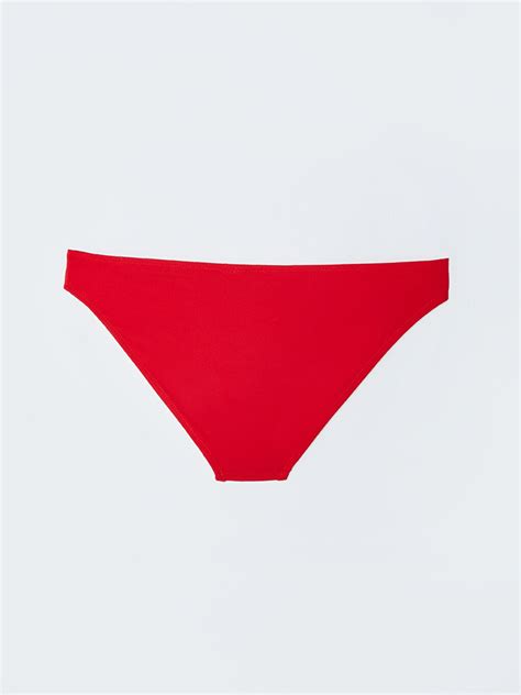 Kırmızı Kadın Düz Bikini Alt S AB Z SKN LCW