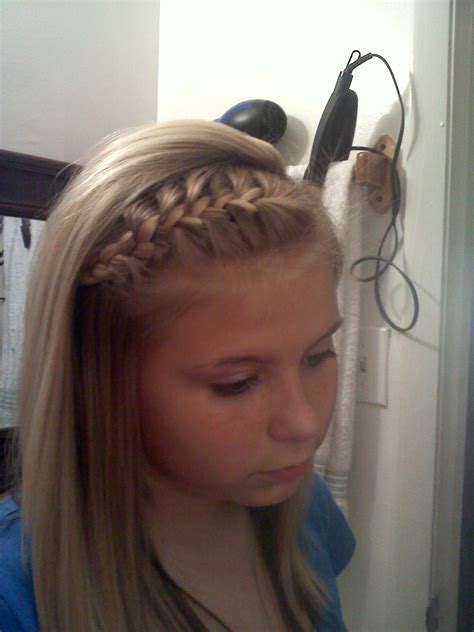 headband braid | Headband hairstyles, Hair and makeup tips, Dance